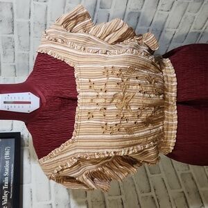 American Eagle SZ L Crop Blouse